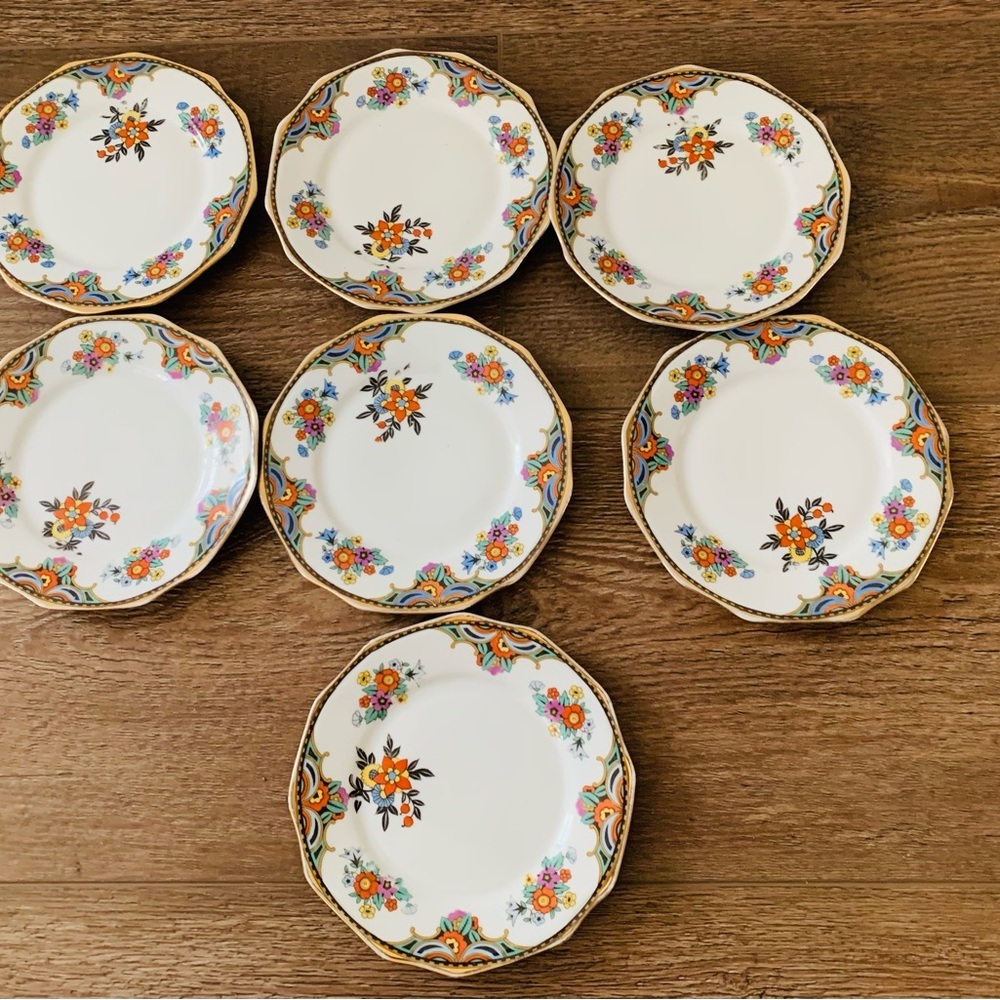Antique Plates From Bavaria Set Of 7 D6”